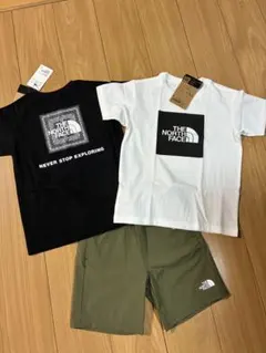 新品　ノースフェイス　130cm上下セット 半袖 Tシャツ　ショートパンツ