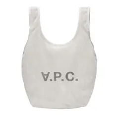 さち　A.P.C. エコバッグ ホワイト ポリエステル100% さち A.P.C. エコバッグ ホワイト ポリエステル100% 楽天市場