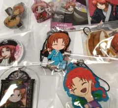 銀魂 神威9点セット 缶バッジ ラバスト アクキー ストラップ ステッカー