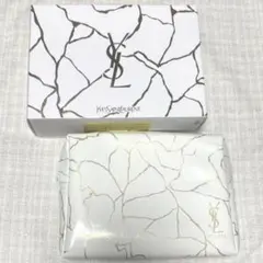 YSL ホワイト マーブル模様　ポーチのサムネイル