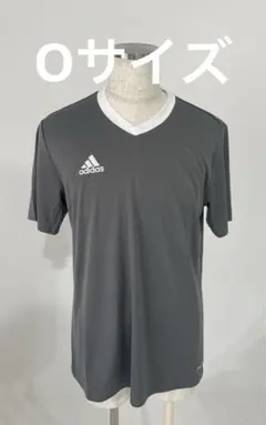 新品タグ付 アディダスadidas サッカーシャツ 半袖グレー Oサイズ