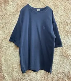 FILA フィラ ワンポイント刺繍 クルーネック スウェット M ネイビー 紺