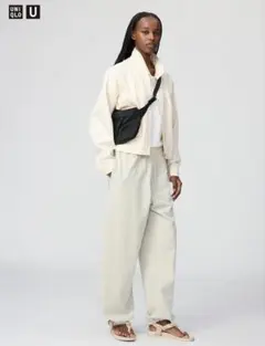 スウェットカーブパンツ　ユニクロU ライトグレー Sサイズ