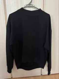 GU モックネック スウェット ブラック