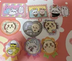 ちいかわ ダイカットステッカーセット　モモンガ、ラッコ、古本屋、シーサー、鎧さん