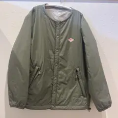 DANTON⭐︎ナイロンタフタ　インサレーションノーカラージャケット　34 DANTON/ダントン] ナイロンタフタ インサレーションノーカラー