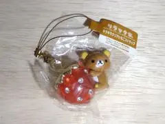 リラックマ☆キラキラクリアいちごストラップ　非売品　未開封