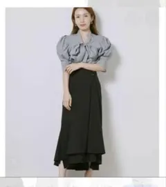 スナイデル イレヘムマーメイドスカート ブラック黒ロングレディース