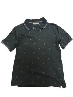 Skull Printed black & gray poloのサムネイル