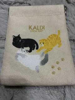 KALDI、ぱっちん　ポーチ