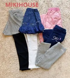 5点セット　ミキハウス ホットビスケッツ パンツ　スカッツ　起毛　デニムスカート