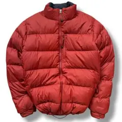 L.L.Bean ダウンジャケット オレンジ ビンテージ メンズ ドローコード