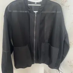 SEASON REASON メッシュブルゾン ブラック L