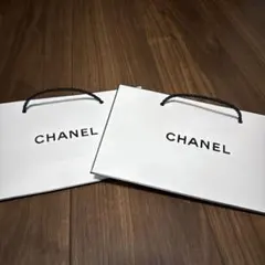 CHANEL ショップ袋 2枚セット ホワイト