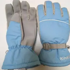 IGNIO 防水スキーグローブ M ライトブルー