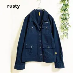 ラスティ　ジャケット　ブルゾン　コットン100% サーフ系　シンプル