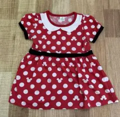 ディズニー　ミニーマウス　なりきりワンピース　水玉　ドット　95cm