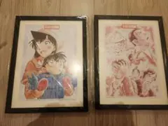 名探偵コナン フレーム付きアート2点セット　一番くじ