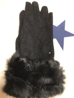 最終値下げPOLA BAファー付き手袋