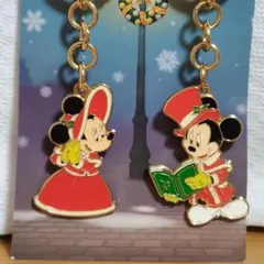 ディズニー クリスマス2023 キーチェーン ミッキー ミニー