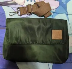 オリーブグリーン ナイロン ショルダーバッグ