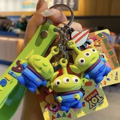 トイストーリー リトルグリーンメン 3体ver キーホルダー ストラップ
