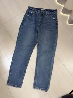 グレイル　GRL デニム　ライトブルー　ダメージ　加工