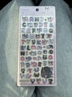 KUROMI ボンボンドロップ アルファベットシール