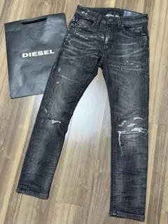 ディーゼル　ジョグジーンズ　大人気ブラックジェギング　j298p 26インチ