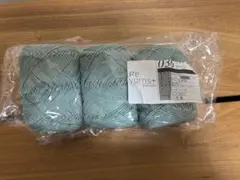 re yarns+ コットン糸 薄緑 3個セット