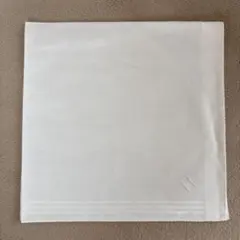 WAKO ホワイトハンカチ Hの刺繍入り