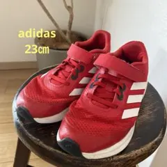 adidas キッズ スニーカー レッド23㎝