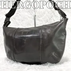 HERGOPOCH　ショルダーバッグ　ハーフムーン　半月型　A4可　2way