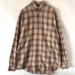 90s ヴィンテージ USA製 ノーティカ ボタンダウン チェックシャツ 古着
