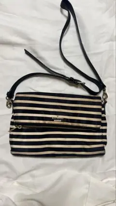 ケイトスペード　ストライプデザイン ショルダーバッグ
