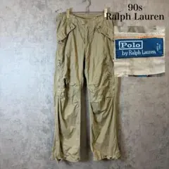 90s Ralph Lauren カーゴ パラシュートパンツ DM1580のサムネイル