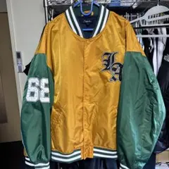 A's スタジャン グリーン刺繍ロゴ　スターター