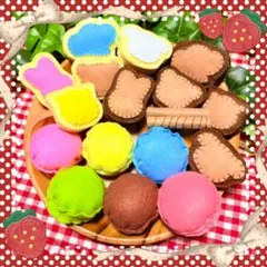 【ハンドメイド】フェルトおままごと♡アニマルクッキー＆マカロンセット⭕️即購入OK