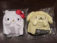 サンリオ　Happyくじ　ハロウィン　ぬいぐるみチャーム　キティ　ポムポムプリン