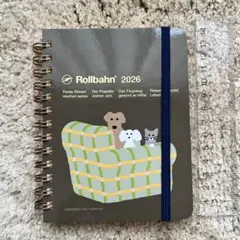 Rollbahn ロルバーンダイアリー2026 犬 グレージュ