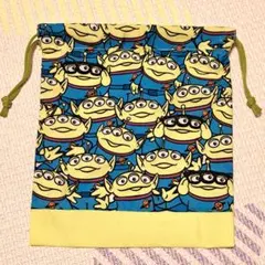 エイリアン　リトルグリーンメン　キャラクター巾着　トイストーリー　Disney