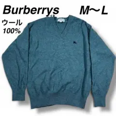 【希少】Burberrysウール100% M〜Lヴィンテージ　バーバリー