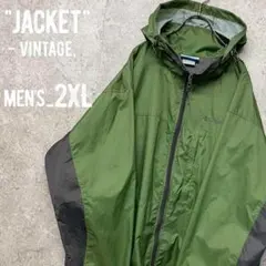 レア○vintage《コロンビア》マウンテンパーカー/グリーン/メンズ2XL