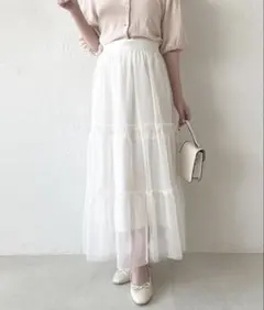 【取り外し可能】2wayアソートチュールスカート　アプレジュール