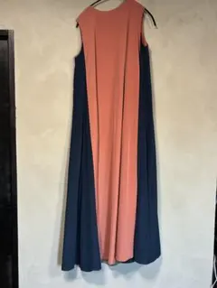 ⭐︎ヤマダヤ⭐︎ラディエイト　ノースリーブ　バイカラーロングワンピース