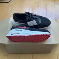 NIKE AIRMAX SYSTM ブラック/レッド スニーカー