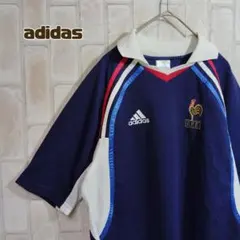 90s 00s OLD adidas フランス代表　ユニフォーム 万国旗タグ 90s 00s OLD adidas フランス代表 ユニフォーム 万国旗タグ