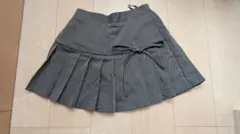 グレー プリーツスカート M（キュロットタイプ）
