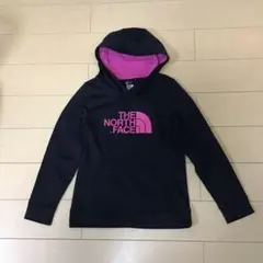 ノースフェイス　スウェットパーカー プルオーバー 裏起毛 ロゴプリント ブラック