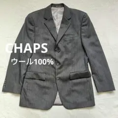 CHAPS チャップス テーラードジャケット ウール100% ストライプ ML
